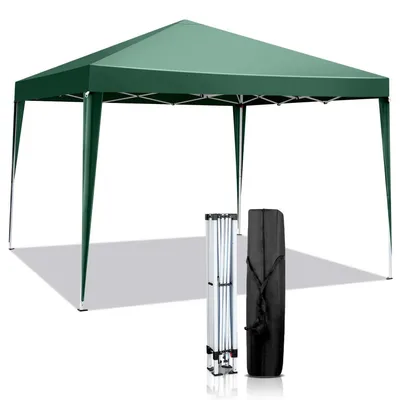 Produktbild von Faltpavillon 3x3m Pop-up Stabil Wasserdicht Stahlrahmen Höhenverstellbar UV Schutz 50+ Grün