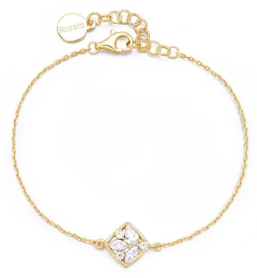Image de Bracelet pour femme plaqué or avec zircone cubique Gemma RZGE20