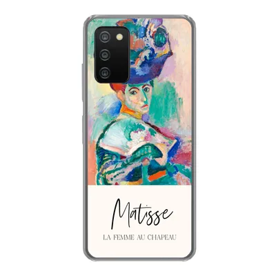 Produktbild von MuchoWow® Handyhülle Schutzhülle Hülle für Samsung Galaxy A03s Die Frau mit dem Hut - Matisse - Kunst Silikon Softcase Handy Hülle - Schutz