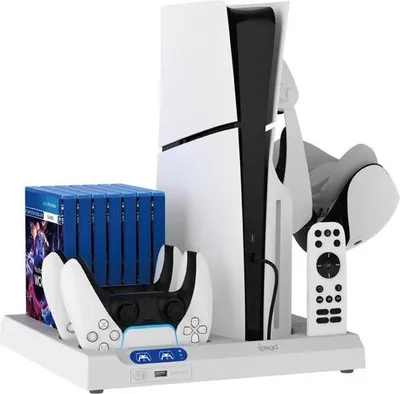 Produktbild von IPEGA All-in-One Charging Stand with Cooling for PS5/PS5 Slim Black