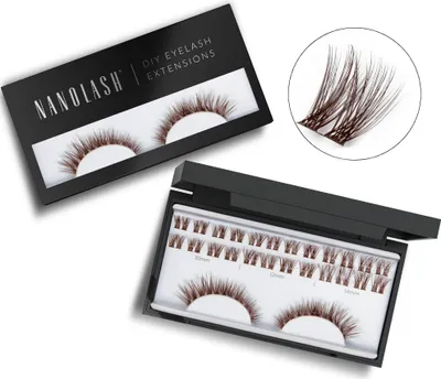 Produktbild von Braune cluster wimpern zur DIY Wimpernverlängerung zu Hause Nanolash FANTASY