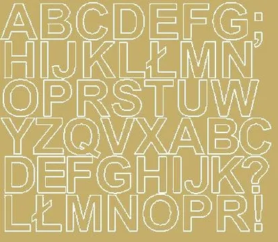 Immagine prodotto di Lettere adesive, 3 cm, oro opaco