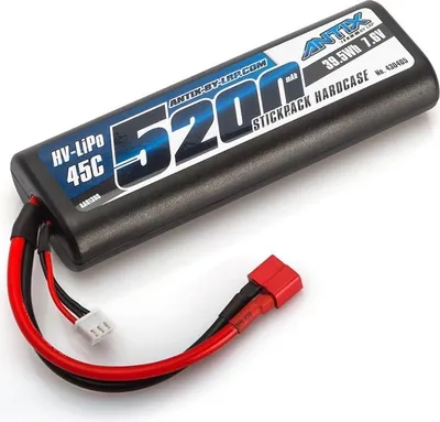 Obrázok produktu pre ANTIX by LRP 5200 Graphne- 7.6V LIHV - 45C 2S LiPo batéria Car Stickpack Hardcase