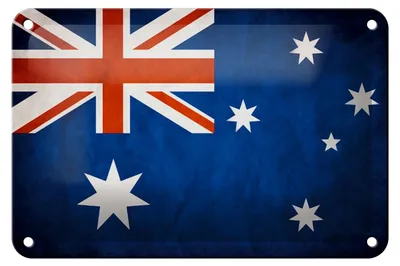 Produktbild von Blechschild Flagge 18x12cm Australien Fahne