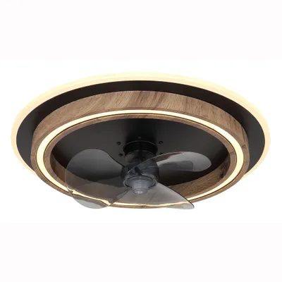 Produktbild von LED Deckenventilator, Holzoptik, Fernbedienung, CCT, D 50 cm