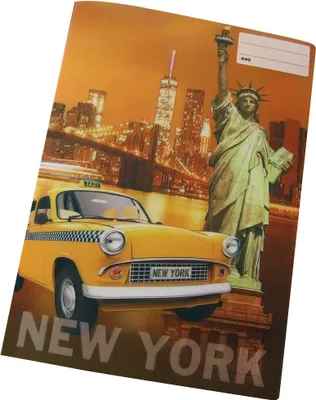 Image de REAS-PACK Cahier d'écolier 440 avec motif 3D NEW YORK