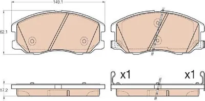 Produktbild von TRW Bremsbeläge Satz Vorne für CHEVROLET CAPTIVA (C100, C140) GDB1978