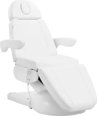 Produktbild von Elektrischer Kosmetikstuhl Azzurro Lux 3 Motoren mit Heizung, weiß
