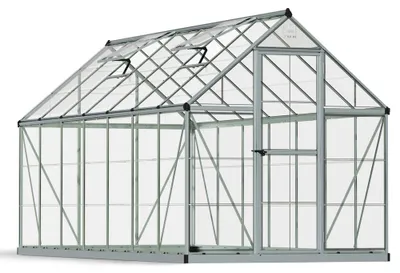 Produktbild von Palram - Canopia Aluminium Gewächshaus Harmony 614 Silber 424x185x208 cm