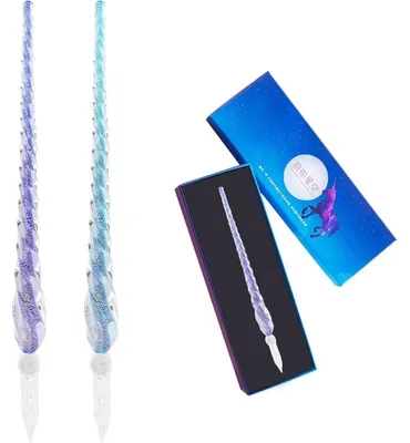 Produktbild von Glasstifte Kalligraphie Set 2 Stück Sternenfeld Ozeanblau