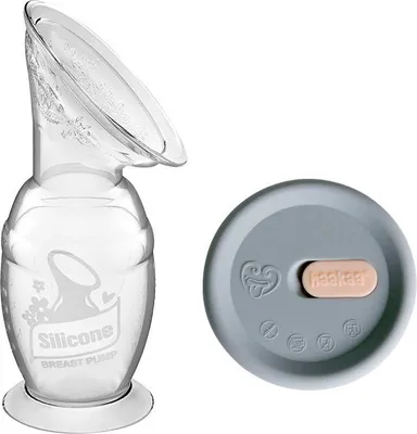 Produktbild von Haakaa Milchpumpe mit Saugfuss 100ml + Silikondeckel Set