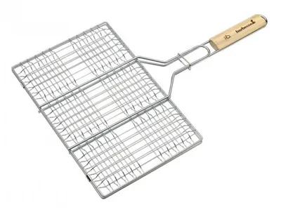 Zdjęcie produktu dla Rożen do burgerów / rożen dwustronny grill chromowany 35x23cm