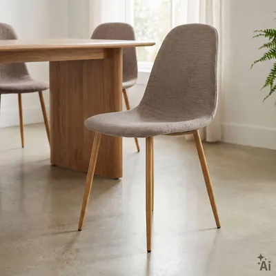 Produktbild von Esszimmerstühle PUNTA 4er Set, Stoffbezug - Greige