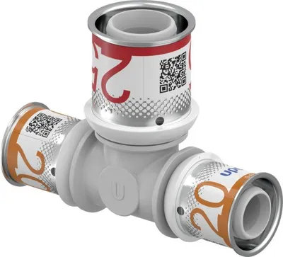 Produktbild von UPONOR S-Press PLUS, T-Stück, reduziert, PPSU, 20-25-20, 1 Stk.