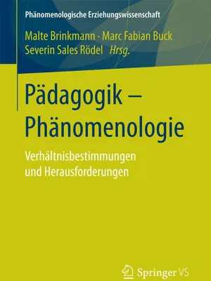 Produktbild von Pädagogik - Phänomenologie