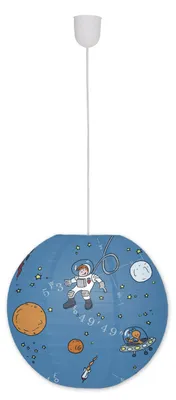 Image de Abat-jour Näve KID BALLON Ø40cm multicolore Space Travel 4117001