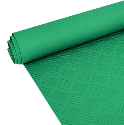 Image de Tapis en caoutchouc TPE antidérapant vert 100 x 70 cm