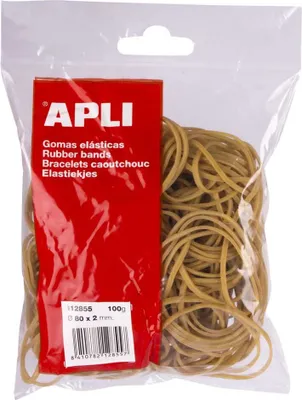 Obrázek produktu pro elastická guma hnědá guma 80x2mm 100 gr.