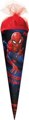 Produktbild von ROTH Geschenk-Schultüte klein Marvel Spider-Man 50 cm rund Tüllverschluss Zuckertüte Schulanfang