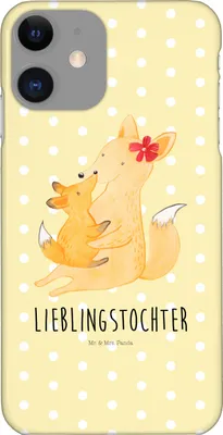 Produktbild von Mr. & Mrs. Panda Iphone 11 Handyhülle Fuchs Mama - Gelb Pastell - Geschenk, Handy Case, Smartphone Hülle, Mutter, Bruder, Tochter, Schoß, Cover