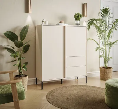 Produktbild von Kommode DELLE Beige 103 cm hoch