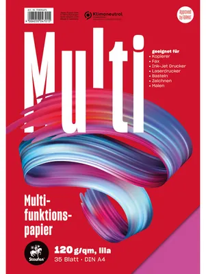 Produktbild von Staufen Multifunktionspapier 7X 734051271 A4 120g lila 35Bl.
