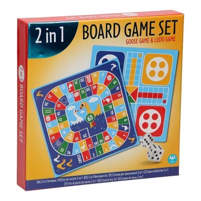 Produktbild von Brettspiel 2-in-1-Gänsebrett und Ludo