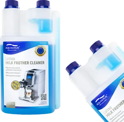Produktbild von Aqualogis Latteo 1 Liter - Milchschaum-Reiniger Milchsystem-Reiniger für Kaffeevollautomaten und Kaffee-Maschinen - Flüssig-Reiniger