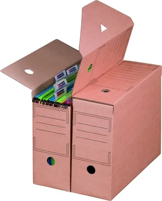 Produktbild von 1760 x Archivboxen Archivschachteln für Hängemappen 12cm