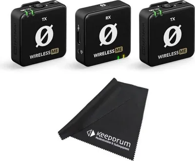Produktbild von Rode Wireless ME Dual Mikrofon-System mit Tuch