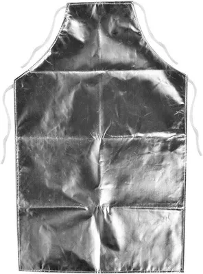 Produktbild von Hitzebeständiger Schürze - Aluminiumfolie Isolierung - 95 x 70 cm - Silber