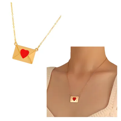 Produktbild von Goldkette HERZ Umschlag KETTE Geschenk