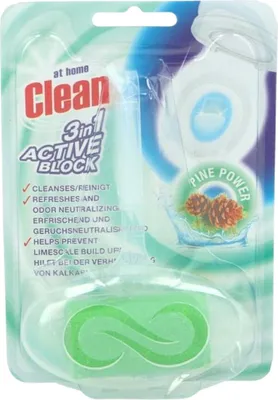 Productafbeelding van Zuhause - Schoon - Toiletstenen - 3-in-1 Actief - Pineboomkracht - Neutraliseert & Reinigt - 1 steen - 1 stuk