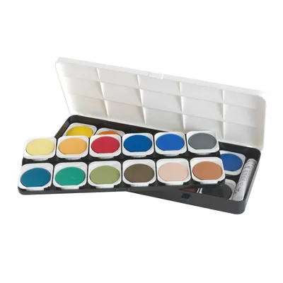 Produktbild von PF Deckfarbkasten 24 Farben Kunststoffge
