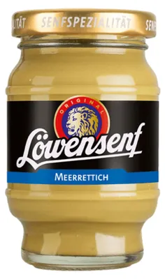 Produktbild von Löwensenf Senfspezialität Meerrettich Tönnchen - 100ml