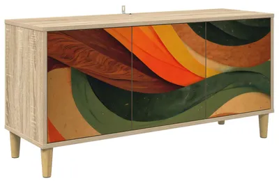 Produktbild von vidaXL TV-Schrank BONN 102 x 33 x 50 cm Sonoma Holzwerkstoff