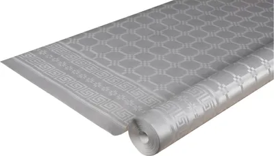 Produktbild von Pronappe RD260652I Papiertischdecke auf Rolle mit Damastprägung - 6x1,18m - Silber