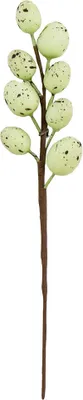 Produktbild von OSTEREIER Zweig Osterdeko Dekozweige mit grünen Eiern Ostern Deko Blumenstecker - 25 cm