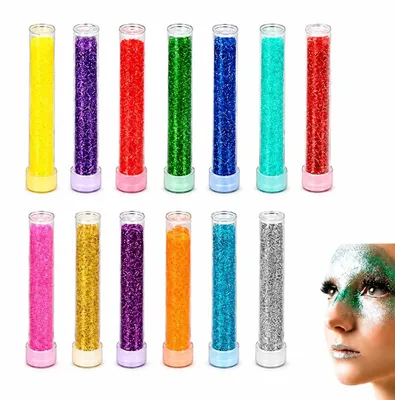 Glitter-Puderset, 14 Farben, 7 g pro Töpfchen