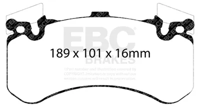 Immagine prodotto di EBC Kit pastiglie freno REDSTUFF Anteriore Audi
