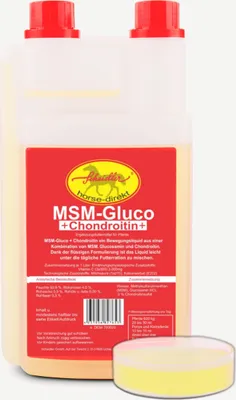 Produktbild von Scheidler horse-direkt MSM & Glucosamin Liquid, Bewegungs-Liquid- 1 Liter Dosierflasche - Für Pferde undund Ponys und Ponys- Verbesserte Rezeptur-