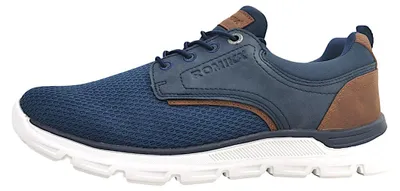 Image de Chaussures pour hommes Romika, lacets, couleur bleue, style décontracté