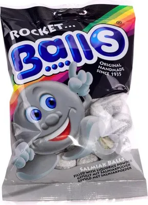 Produktbild von Rocket Balls Salmiak-Kugeln 200g