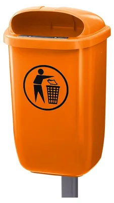 Produktbild von Abfallbehälter 50L in grün oder orange