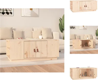 Produktbild von vidaXL Couchtisch 100x50x41 cm Massivholz Kiefer -  Couchtische