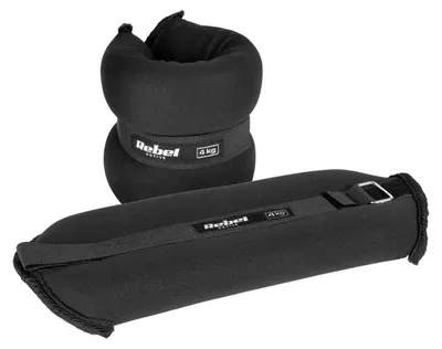 Immagine prodotto di Rebel RBA-3500 Pesi per caviglie e polsi 2 x 4 kg, nero