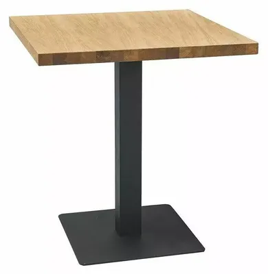 Produktbild von FURNLUX Esstisch Ruth Braun Und Schwarz 60 Cm / Hauptfarbe: Braun / Abmessungen: 60 x 76 x 60 cm
