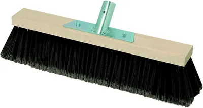 Produktbild von Industriebesen, harte PVC Borsten, 40 cm, Holzgriff, fuer die Reinigung in Industrieumgebungen