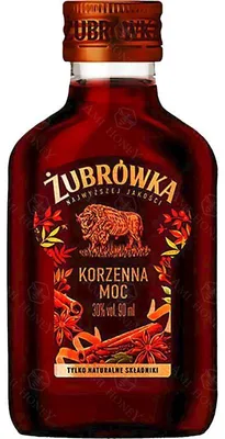 Obrázek produktu pro Likér Żubrówka Korzenna, obsah alkoholu 90 ml