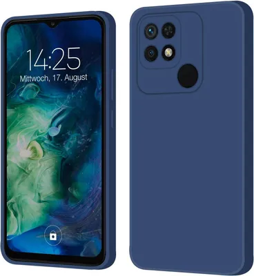 Produktbild von Hülle für Xiaomi Redmi 10C Case Cover Bumper Silikon Softgrip Schutzhülle Farbe: Blau